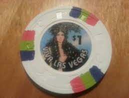 100 Rare Paulson Top Hat & Cane Viva Las Vegas Clay Poker Chips $1's |  #1440915357