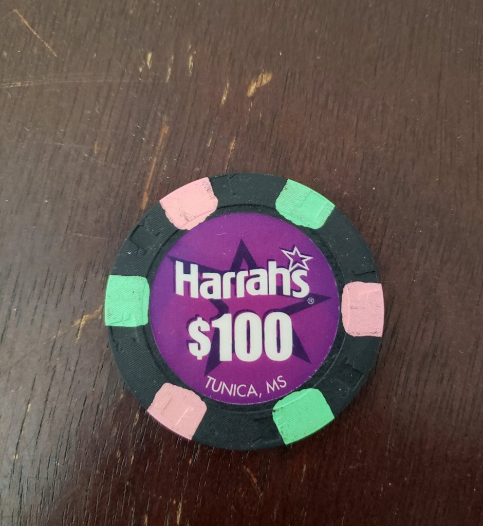 SOLD (Another Price Drop) $100 Harrahs Tunica Mississippi Chip