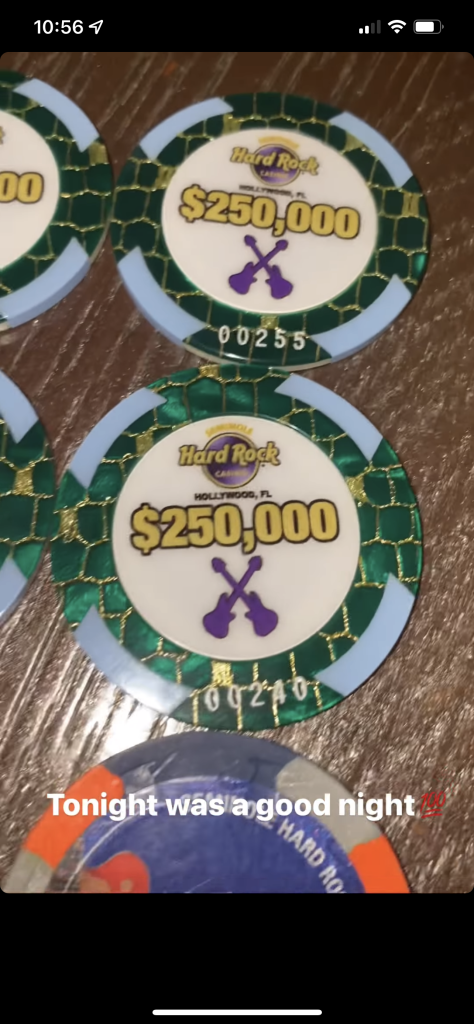 Casino Chip $2 Tampa Hard Rock Seminole Florida Poker Chip 