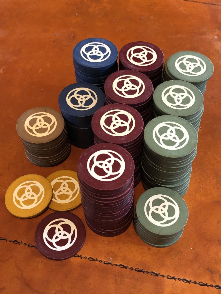 Not Mine - 205 H Monogram Paranoid Chips (round edge) - Ends at