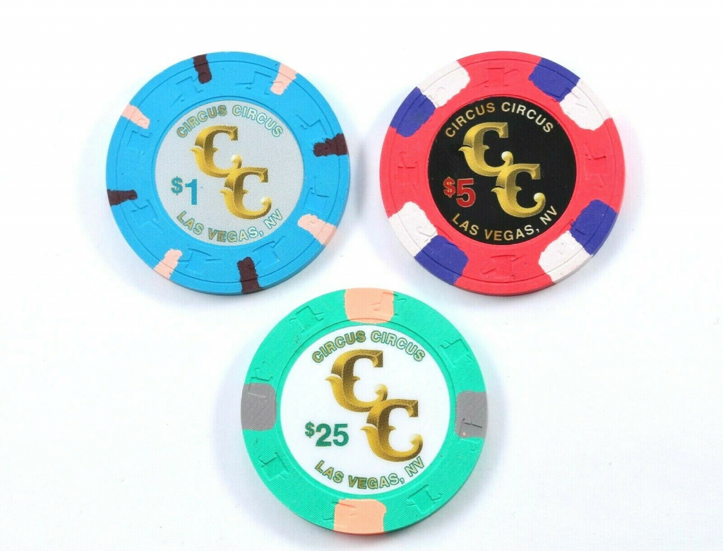 $1 Circus Circus Casino Fifty Year Anni Las Vegas NV FREE Mystery Poker Chip 