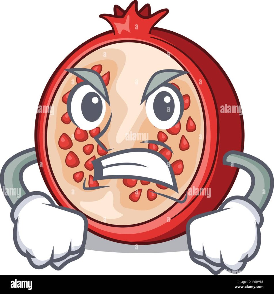 angry-mascot-half-of-fresh-pomegranate-fruits-vector-illustration-PGJWB5.jpg