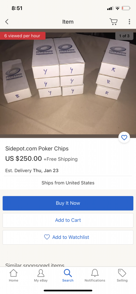 Not Mine - Sidepot.com | Poker Chip Forum