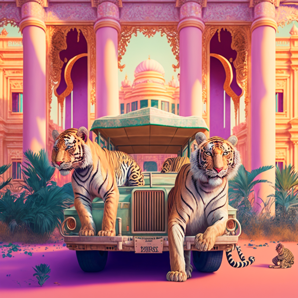 Efan_tigers_on_a_jeep_in_a_colorful_palace_23b985a0-fa77-4468-9e6e-8bd0b940e3b1.png