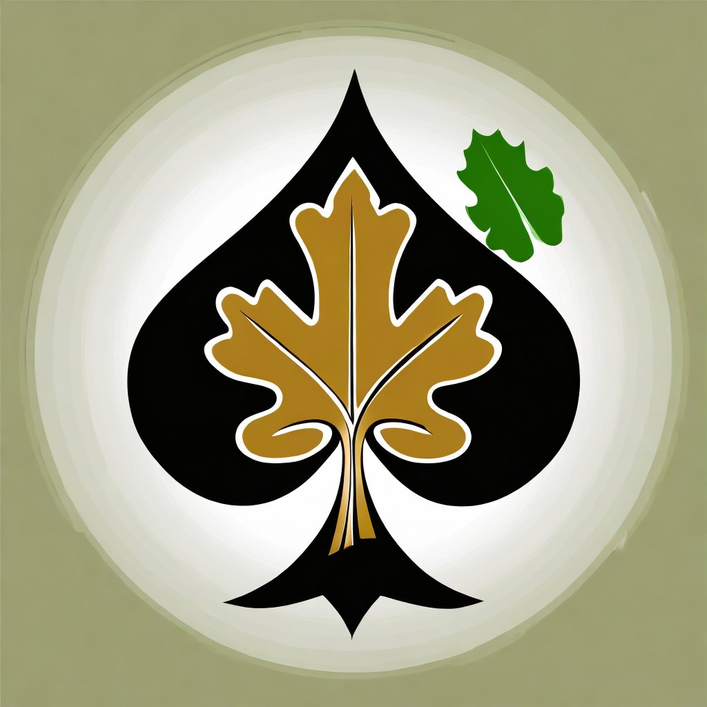 Firefly logo with a poker spade and a stylized oak leaf 67376.jpg