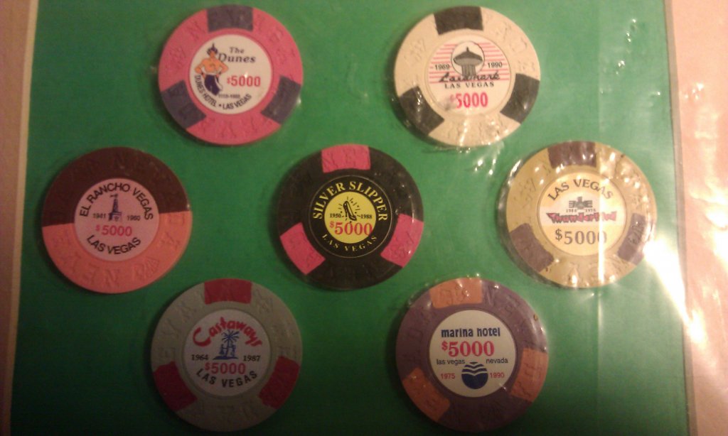 Cancelled - $5000 Las Vegas Commermorative Chip Collection | Poker Chip ...