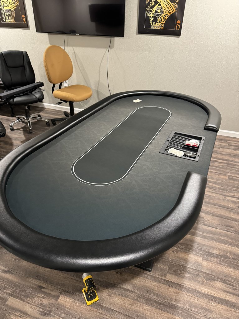 Converting my racetrack table | Poker Chip Forum