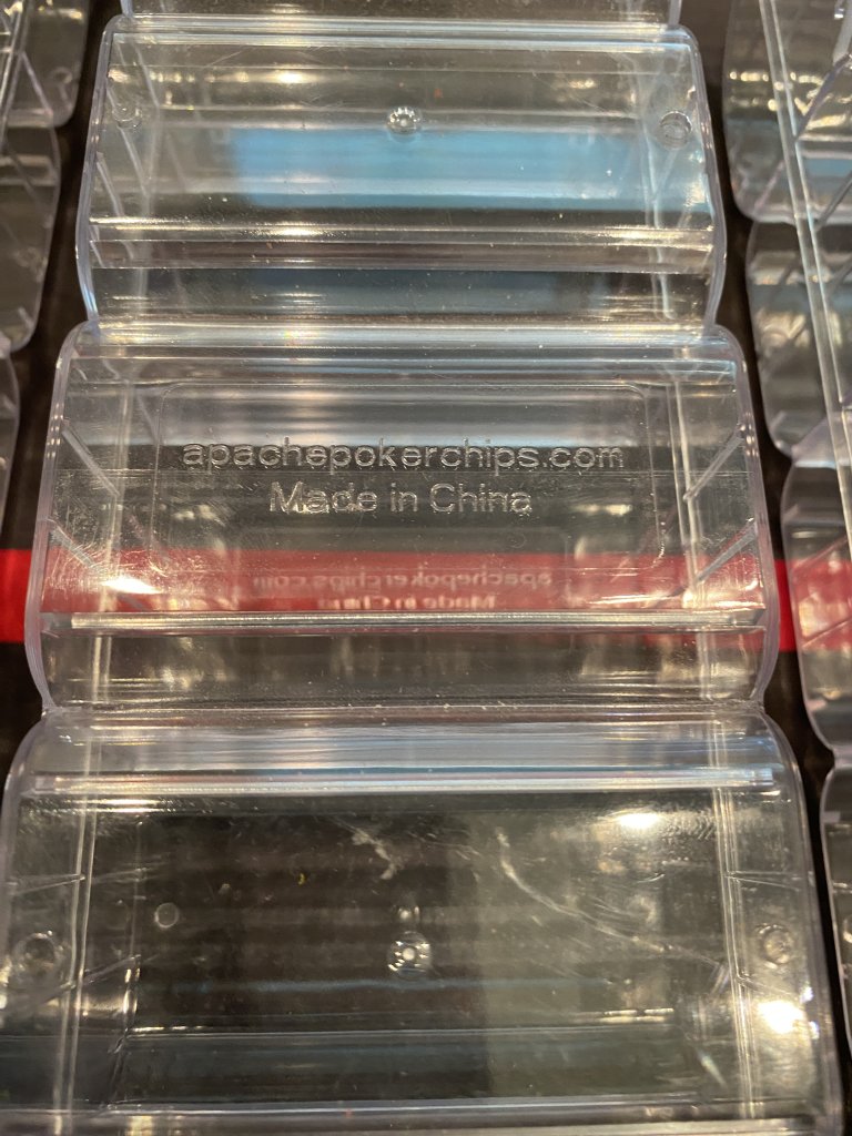 Sold - 5 Apache Racks | Poker Chip Forum