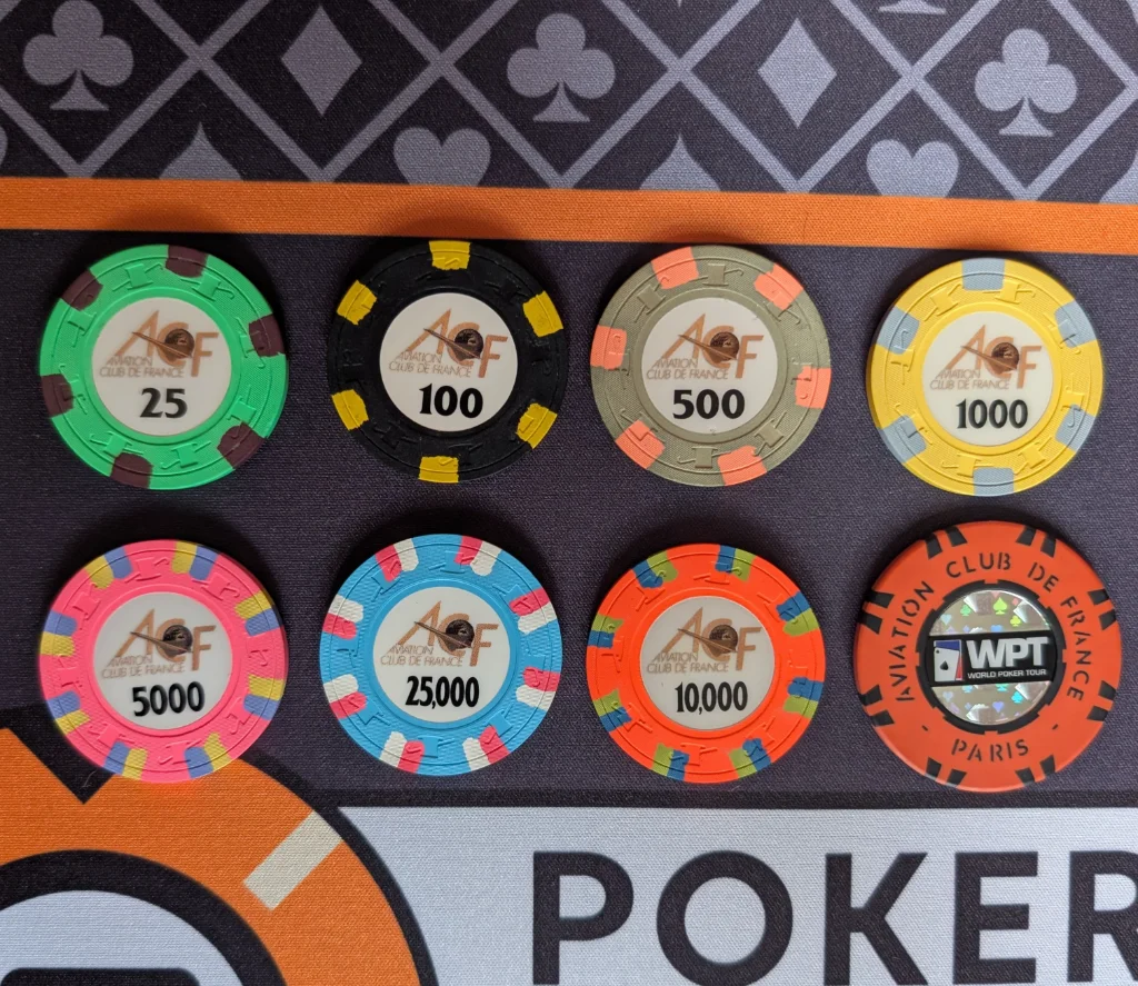 Jeton De Poker – Aviation Club De France – ACF WPT 10K Médaille – Bourgogne & Grasset