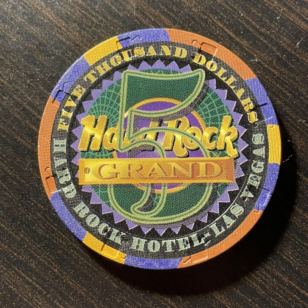 Mine - Hard Rock Las Vegas obsolete $5,000 | Poker Chip Forum