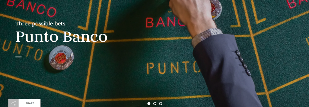 Types de jeux en Belgique: Punto Banco