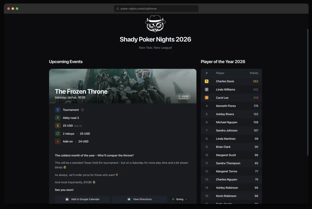 Resource 'Automated leaderboards, achievements and all tools included for poker nights'