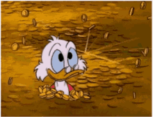 scrooge swimming in money.gif
