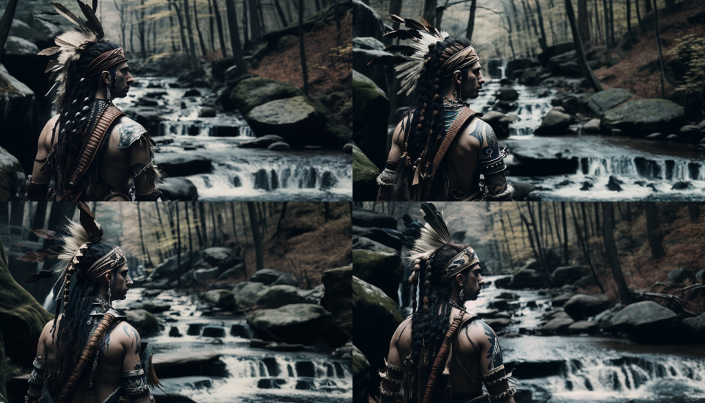 Taghkanic_A_Mohican_warrior_by_a_stream_with_a_small_waterfall__5055aeff-6d5f-401e-b10f-55d822...png