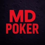 MD POKER Logo on Lunar Surface.webp