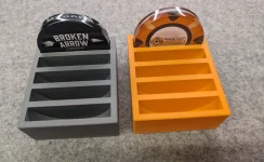 65mm Acrylic Dealer Button Holders