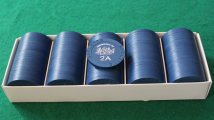 Paulson Lady Luck - Dark blue roulette chips # 02.JPG