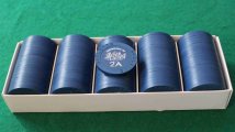 Paulson Lady Luck - Dark blue roulette chips # 02 b.JPG
