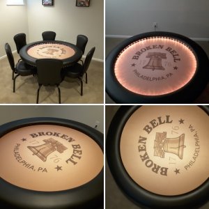 Broken Bell Custom Poker Table Felt