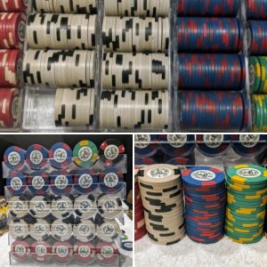 Binion's Horseshoe Club 500 set with Die Swirls