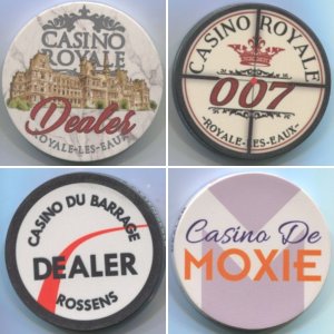 Dealer Buttons - A through Casino Royale