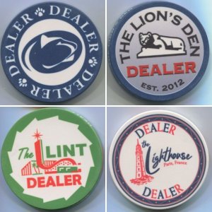 Dealer Buttons - GF through Lions Den