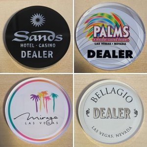 Acrylic Dealer Buttons