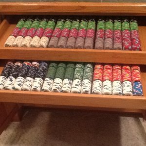 Chip storage drawers