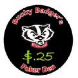 Badger Poker Den Label Mocks