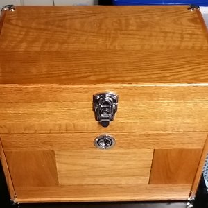 Wood Poker Chip Storage Chest