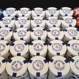 $1 | 314 - Bright white, retro blue