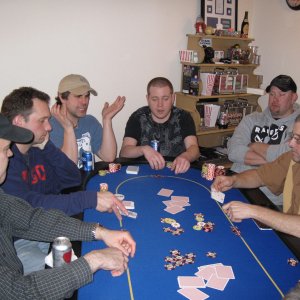 First home game I ever hosted - charity tourney final table