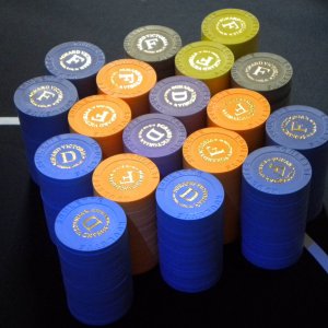 Paulson Grand Victoria (Rising Sun, IL) roulette chips