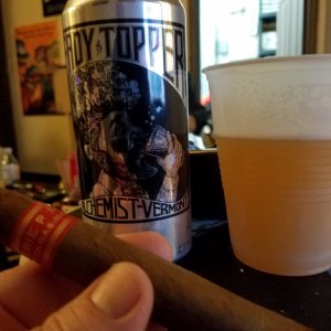 Heady Topper and Partagas Serie P