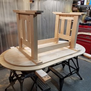 Table Legs With Stretcher