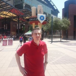 Me at Chase Field in Phoenix.