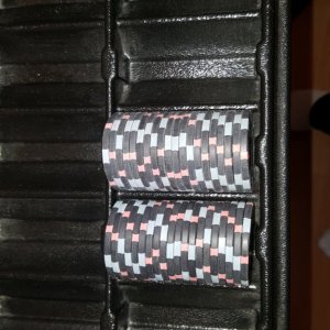 Majestic Post ultrasonic row (left) vs factory shipped row (right)