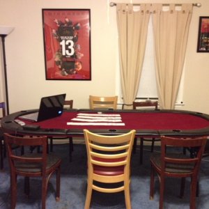 My Poker Table in my Mancave/Office