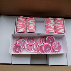 Poker Chip Forum Promo Tourney Chips - T500 unboxing