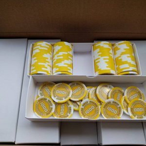 Poker Chip Forum Promo Tourney Chips - T1000 unboxing