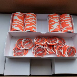 Poker Chip Forum Promo Tourney Chips - T5000 unboxing
