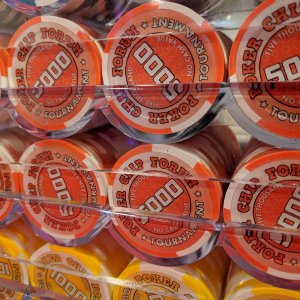 PCF Promo Chips - 5Ks racked