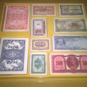 Vintage Greek Poker Set