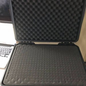 Black Water Resistant Case with Foam Insert - 470 x 357 x 176mm