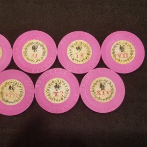 Caesars Palace pink roulettes