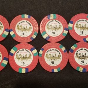 Caesars oversized baccarat 5s