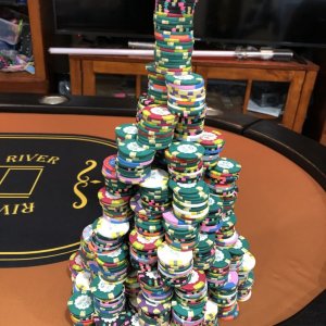 Chip tower created by my 9 year old!