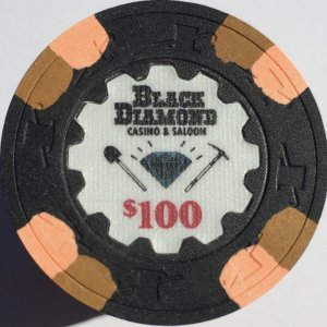 Closeup of Black Diamond $100