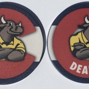 Dealer Button - Bullwhackers CO Flag