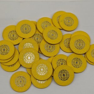 30 yellow starburst splash